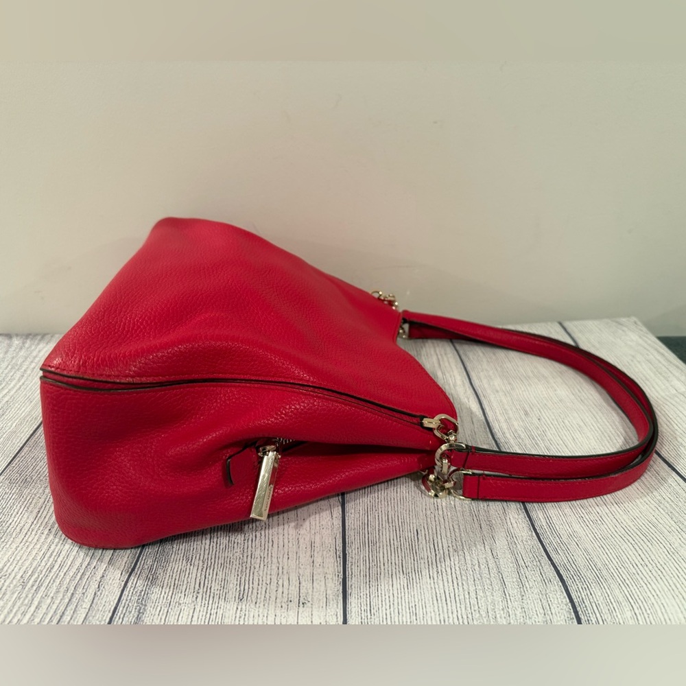 Kate Spade Red Shoulder Bag with Versatile Straps/11x9in - Picture 14 of 15